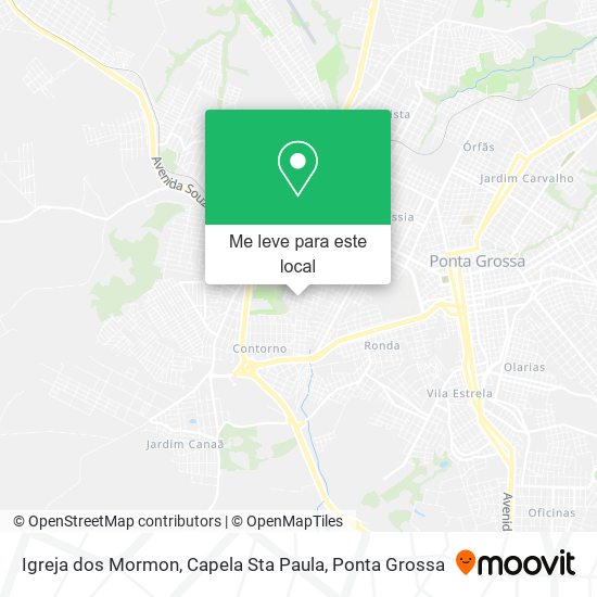 Igreja dos Mormon, Capela Sta Paula mapa