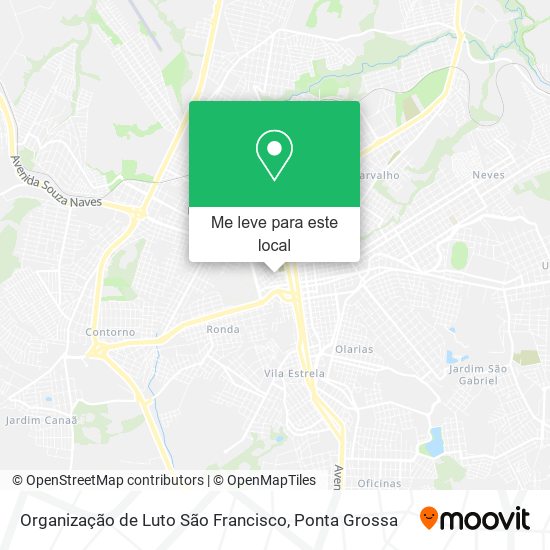 Organização de Luto São Francisco mapa