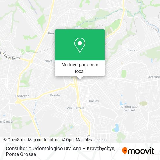 Consultório Odontológico Dra Ana P Kravchychyn mapa