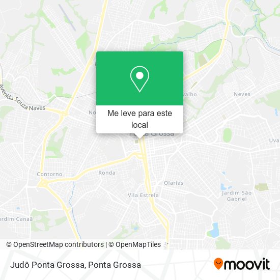 Judô Ponta Grossa mapa