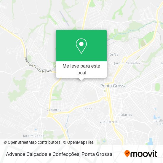 Advance Calçados e Confecções mapa