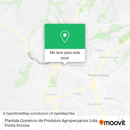 Plantula Comercio de Produtos Agropecuarios Ltda mapa