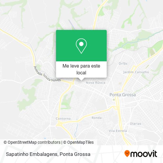 Sapatinho Embalagens mapa