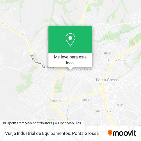 Vunje Industrial de Equipamentos mapa