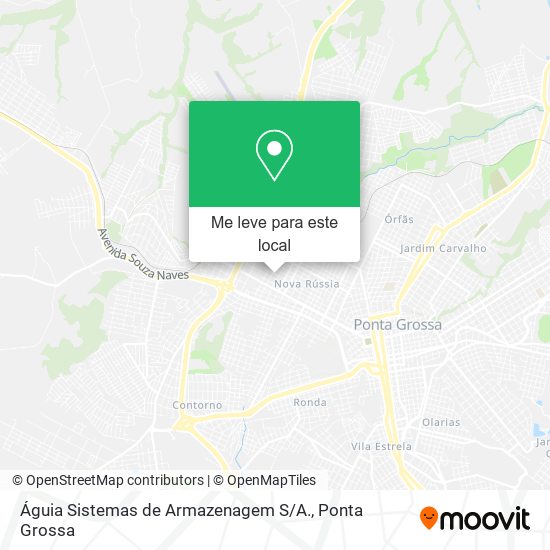 Águia Sistemas de Armazenagem S / A. mapa