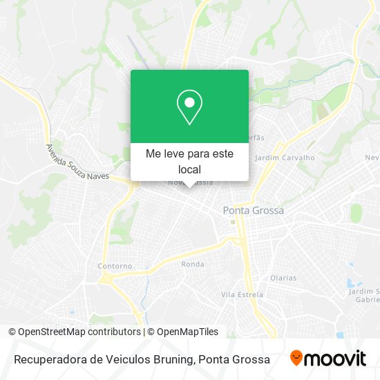 Recuperadora de Veiculos Bruning mapa