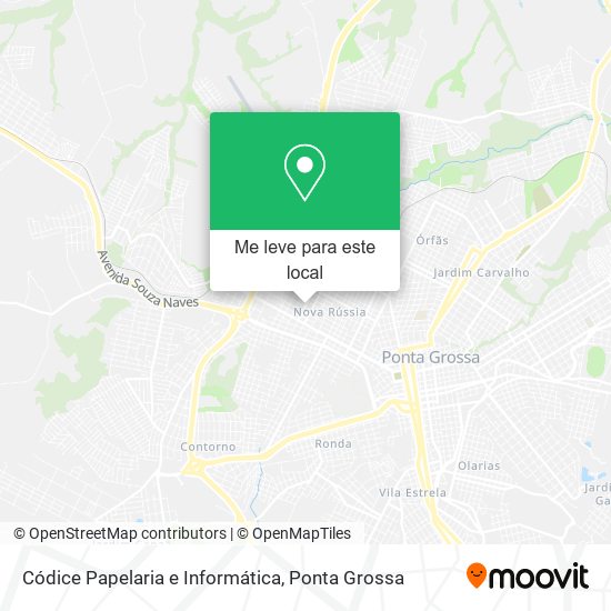 Códice Papelaria e Informática mapa