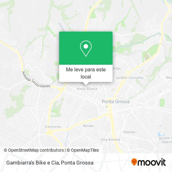 Gambiarra's Bike e Cia mapa