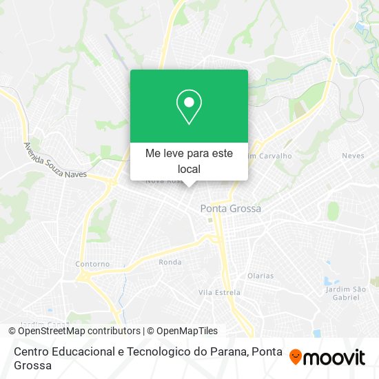 Centro Educacional e Tecnologico do Parana mapa