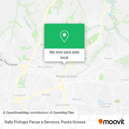 Rally Pickups Pecas e Servicos mapa