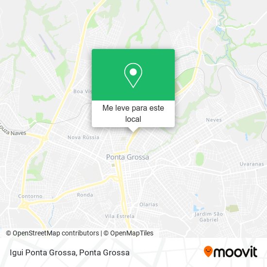 Igui Ponta Grossa mapa