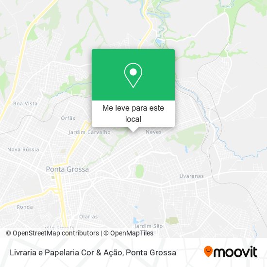 Livraria e Papelaria Cor & Ação mapa