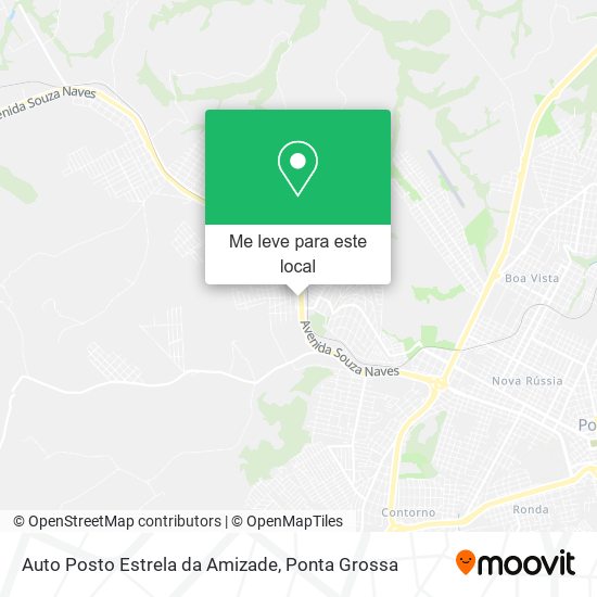 Auto Posto Estrela da Amizade mapa