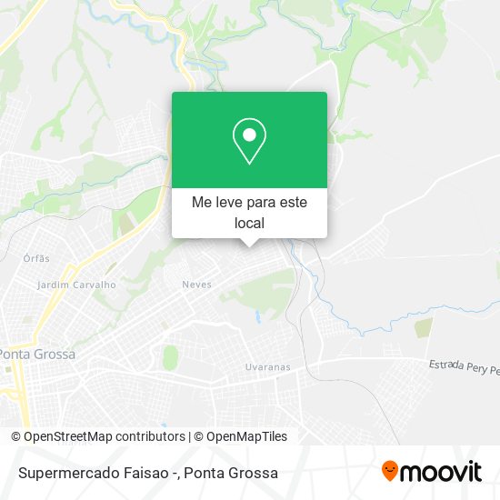 Supermercado Faisao - mapa