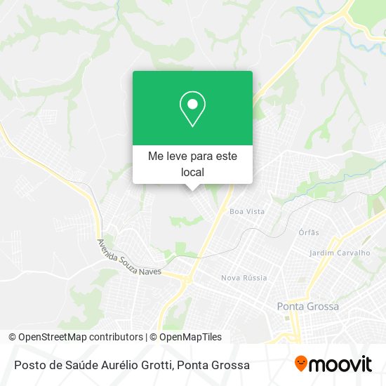 Posto de Saúde Aurélio Grotti mapa