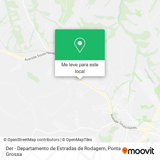 Der - Departamento de Estradas de Rodagem mapa