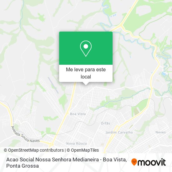 Acao Social Nossa Senhora Medianeira - Boa Vista mapa