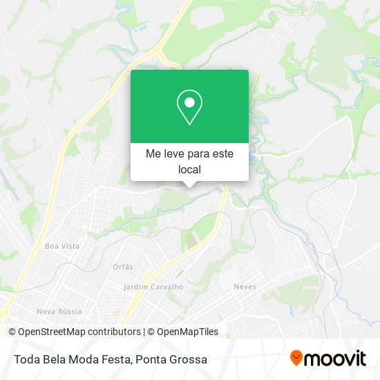 Toda Bela Moda Festa mapa
