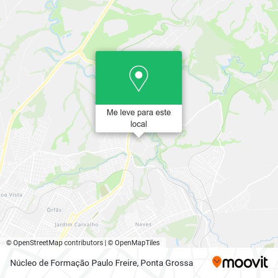 Núcleo de Formação Paulo Freire mapa