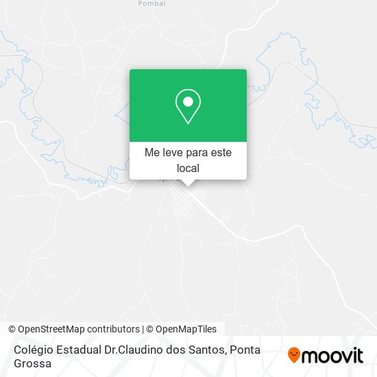 Colégio Estadual Dr.Claudino dos Santos mapa
