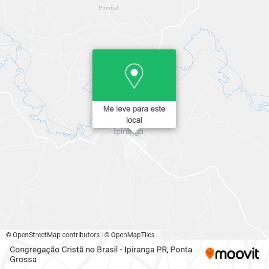 Congregação Cristã no Brasil - Ipiranga PR mapa