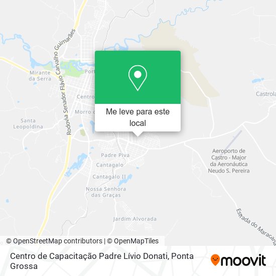 Centro de Capacitação Padre Lívio Donati mapa