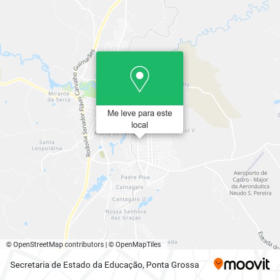 Secretaria de Estado da Educação mapa