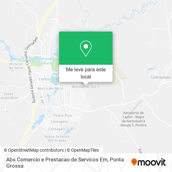 Abs Comercio e Prestacao de Servicos Em mapa