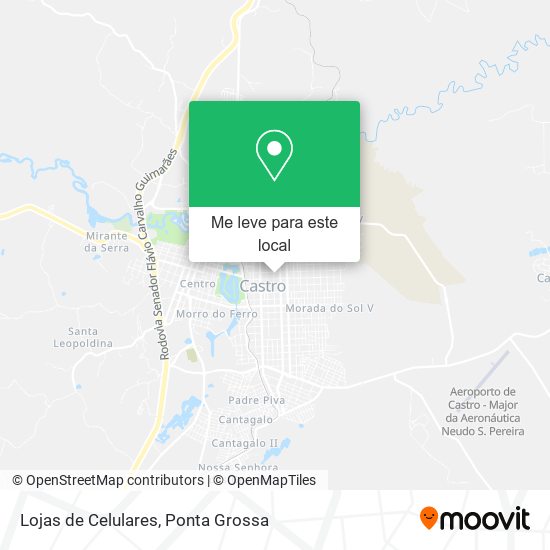 Lojas de Celulares mapa