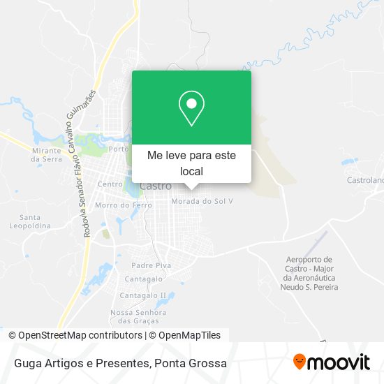 Guga Artigos e Presentes mapa