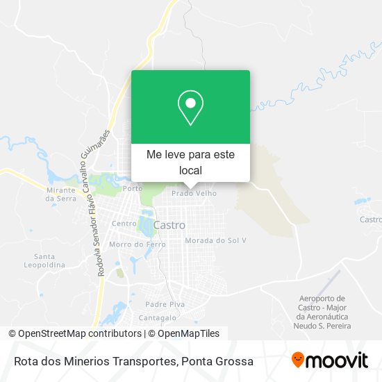 Rota dos Minerios Transportes mapa