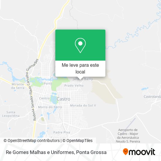 Re Gomes Malhas e Uniformes mapa