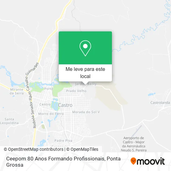 Ceepom 80 Anos Formando Profissionais mapa