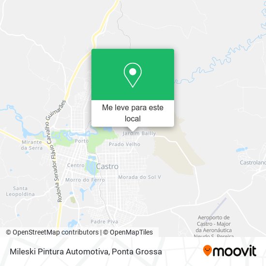 Mileski Pintura Automotiva mapa