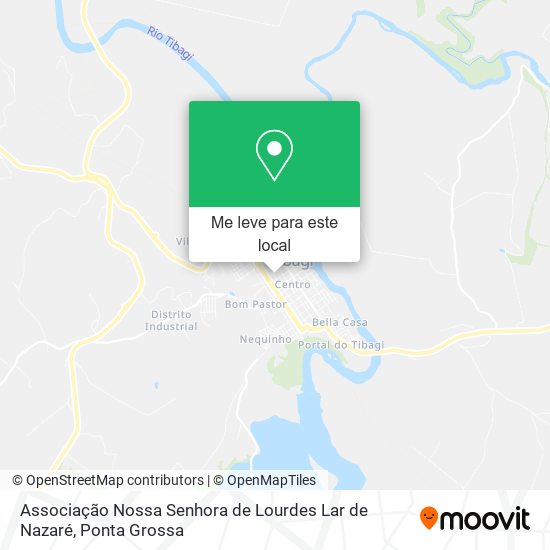 Associação Nossa Senhora de Lourdes Lar de Nazaré mapa