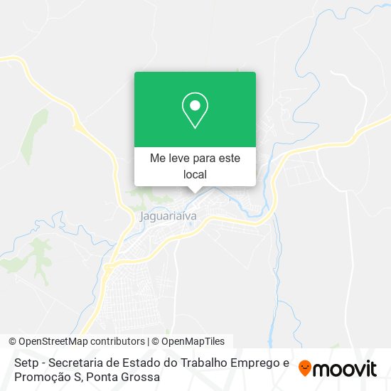 Setp - Secretaria de Estado do Trabalho Emprego e Promoção S mapa