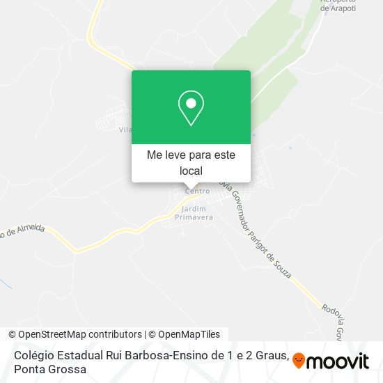 Colégio Estadual Rui Barbosa-Ensino de 1 e 2 Graus mapa