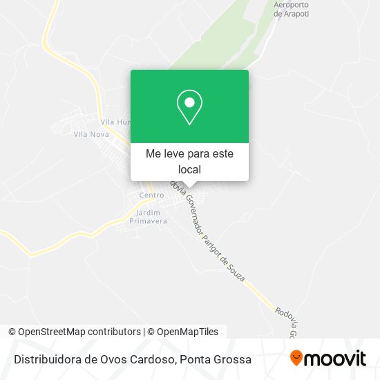 Distribuidora de Ovos Cardoso mapa