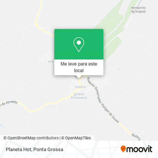 Planeta Hot mapa