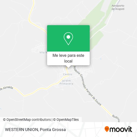 WESTERN UNION mapa