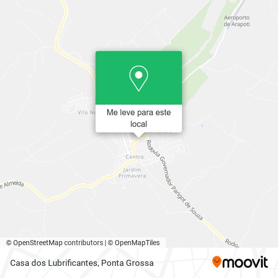 Casa dos Lubrificantes mapa