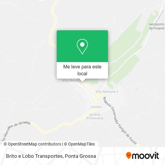 Brito e Lobo Transportes mapa