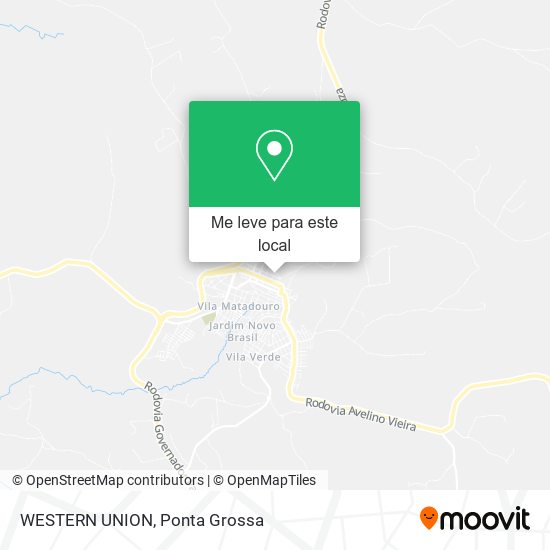 WESTERN UNION mapa