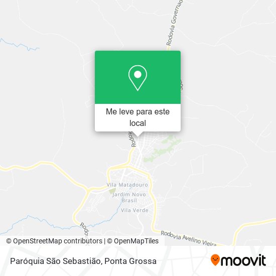 Paróquia São Sebastião mapa