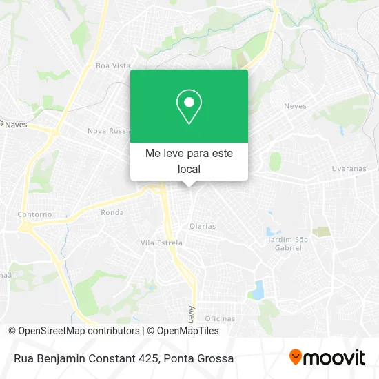 Rua Benjamin Constant 425 mapa