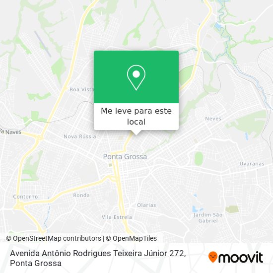 Avenida Antônio Rodrigues Teixeira Júnior 272 mapa