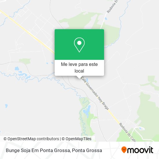 Bunge Soja Em Ponta Grossa mapa