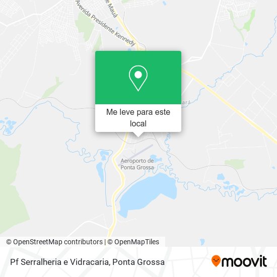 Pf Serralheria e Vidracaria mapa