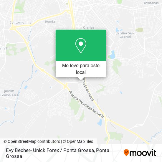 Evy Becher- Unick Forex / Ponta Grossa mapa