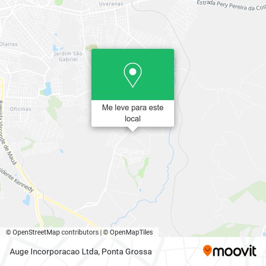 Auge Incorporacao Ltda mapa